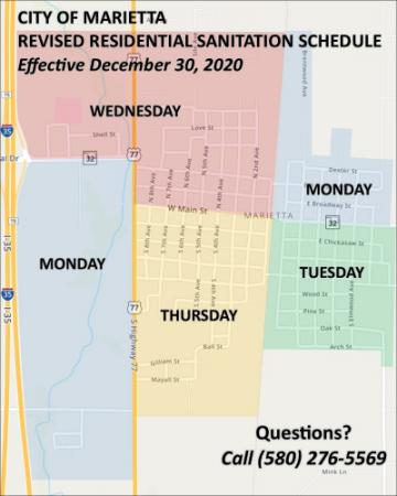 Sanitation Schedule Map